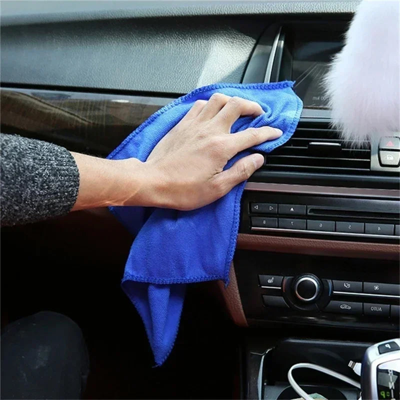 10Pcs Microfiber Towels Car Wash Drying Cloth Towel Household Cleaning Cloths Auto Detailing Polishing Cloth Home Clean Tools