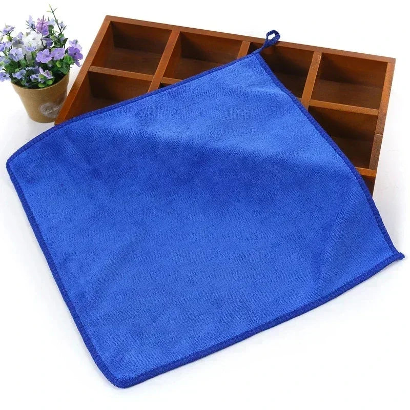 10Pcs Microfiber Towels Car Wash Drying Cloth Towel Household Cleaning Cloths Auto Detailing Polishing Cloth Home Clean Tools