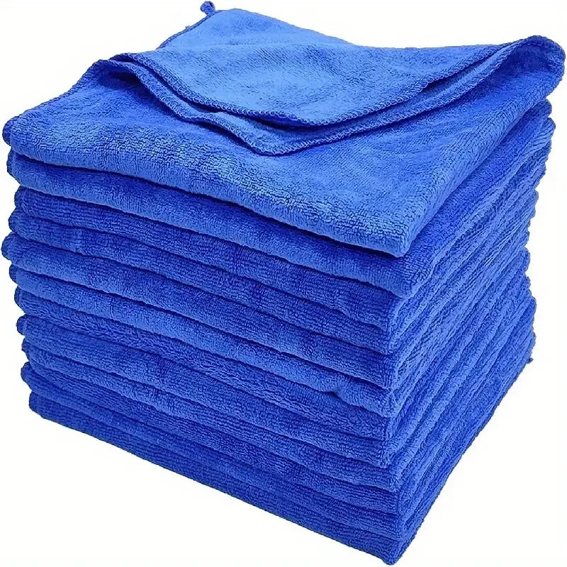 10Pcs Microfiber Towels Car Wash Drying Cloth Towel Household Cleaning Cloths Auto Detailing Polishing Cloth Home Clean Tools