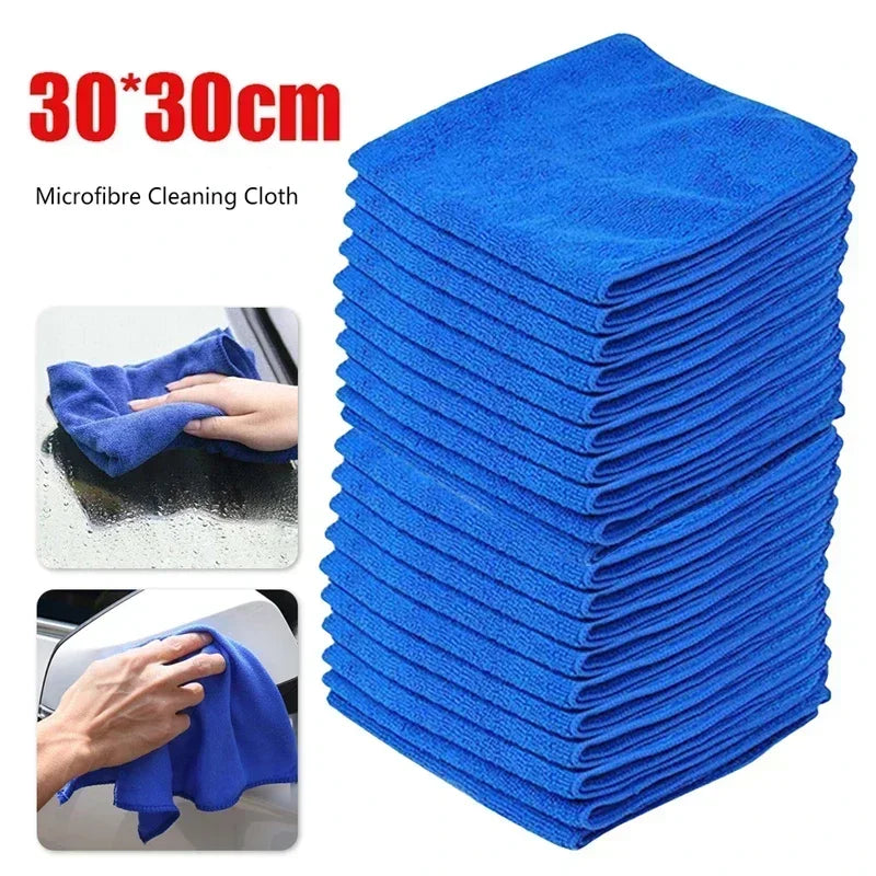 10Pcs Microfiber Towels Car Wash Drying Cloth Towel Household Cleaning Cloths Auto Detailing Polishing Cloth Home Clean Tools